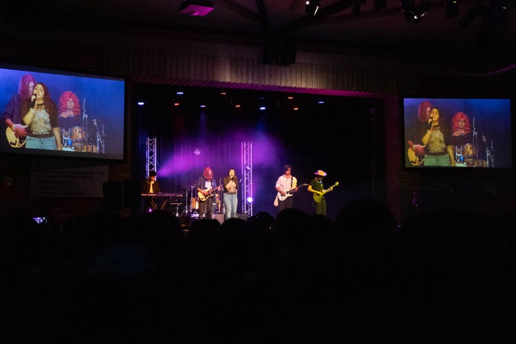 Students performing on stage at our CAPA Night of Stars.